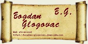 Bogdan Glogovac vizit kartica